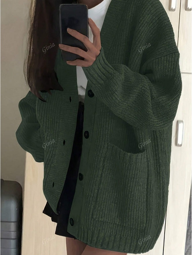 Women's Fashionable & Elegant Knitted Cardigan Sweater, Autumn Winter New Arrival