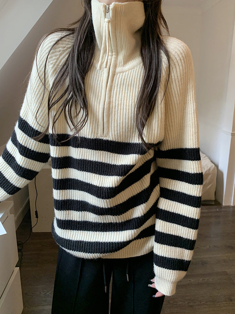 Korean Casual Elegant Knitwear Top