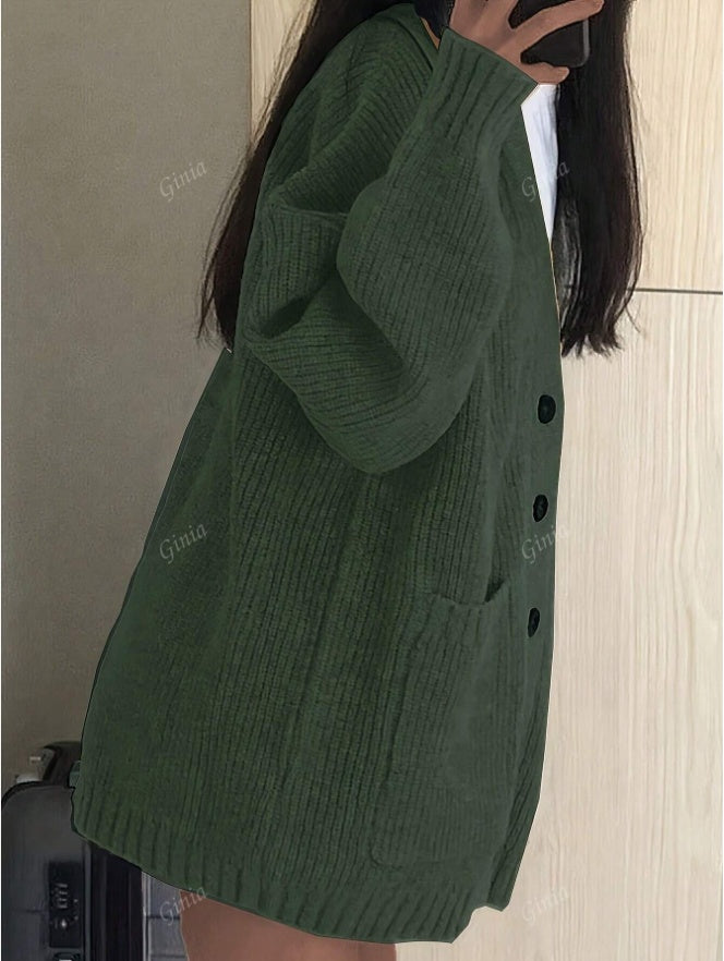 Women's Fashionable & Elegant Knitted Cardigan Sweater, Autumn Winter New Arrival