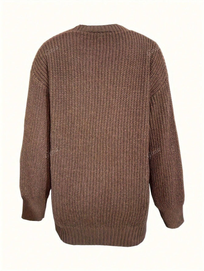 Women's Fashionable & Elegant Knitted Cardigan Sweater, Autumn Winter New Arrival