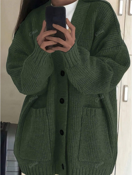 Women's Fashionable & Elegant Knitted Cardigan Sweater, Autumn Winter New Arrival